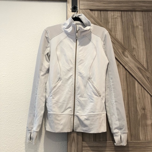 lululemon athletica Jackets & Blazers - Lululemon White Zip jacket with pockets